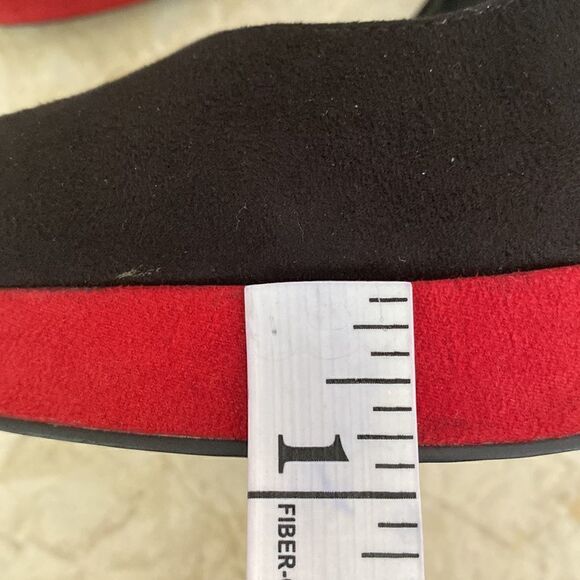 Call It Spring Platform Heels Red Black & Leopard Print - Picture 14 of 15